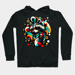 Raccoon Abstract Euphoria Hoodie